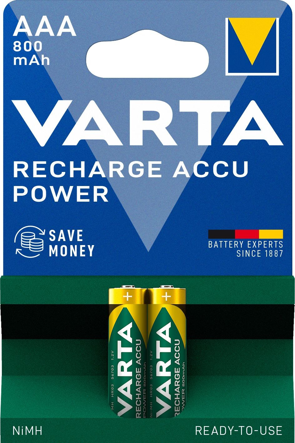 Elektro - Varta Nabíjecí baterie Recharge Accu Power 2 AAA 800 mAh R2U