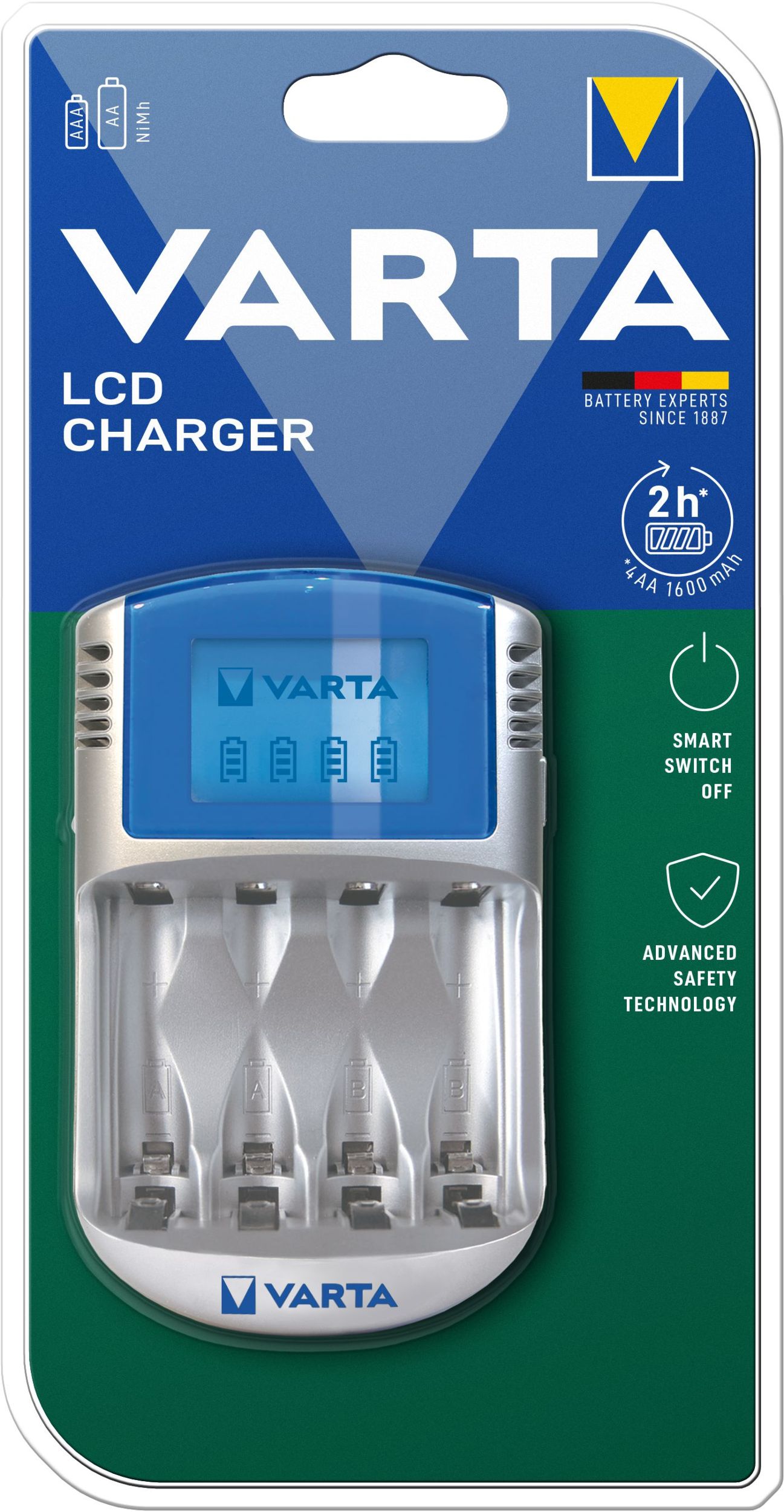 Elektro - Varta Nabíječka baterií LCD Charger empty + 12V & USB