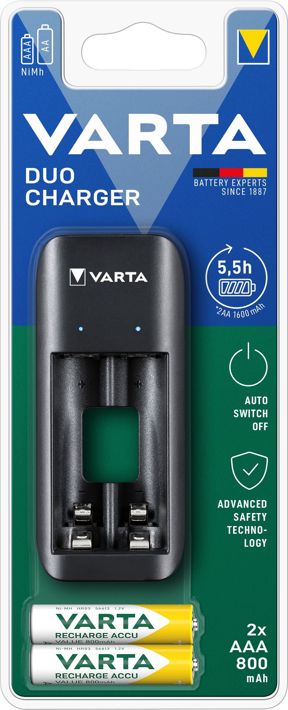 Elektro - Varta USB nabíječka baterií Duo Charger + 2 AAA baterie