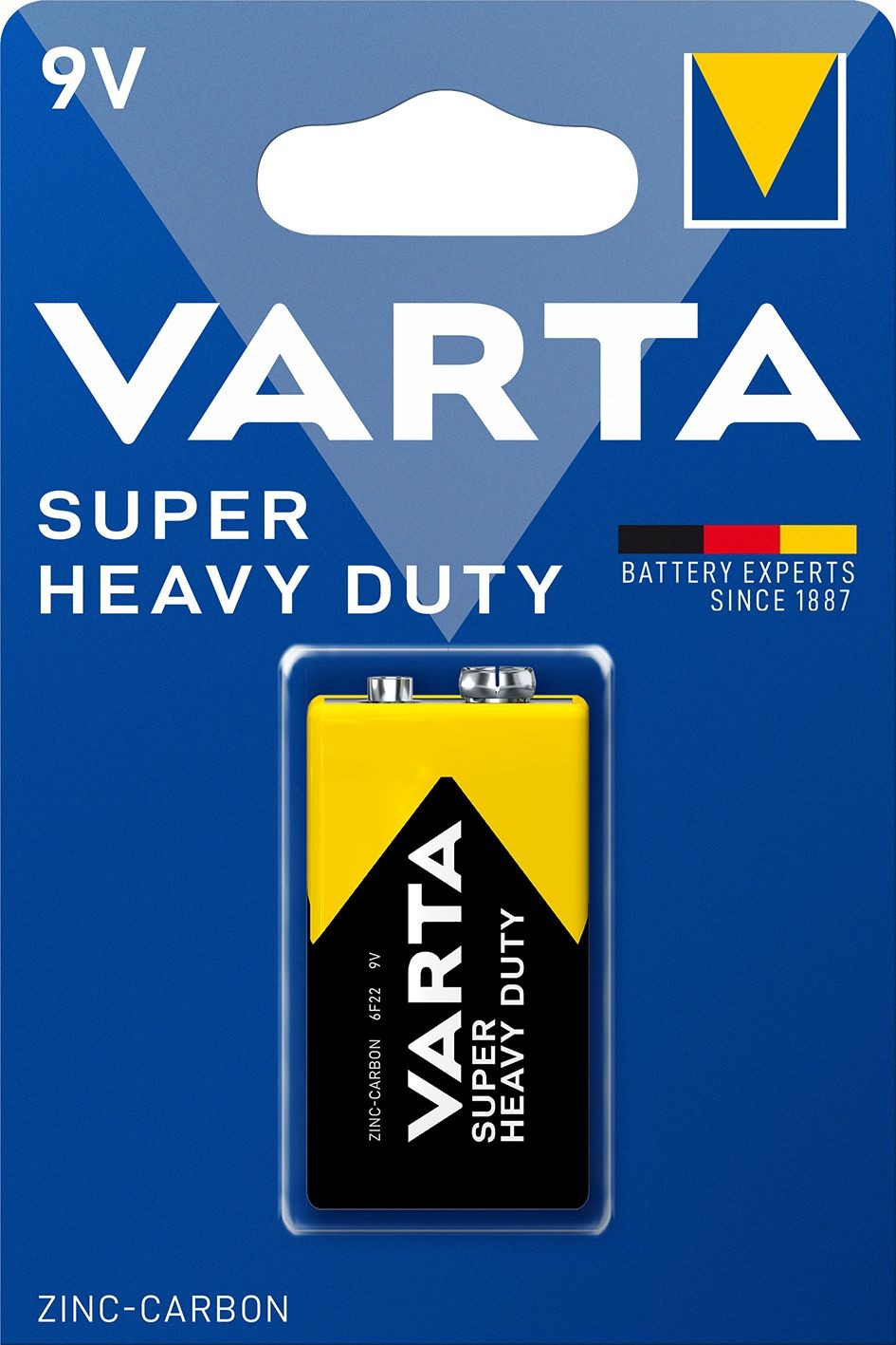 Elektro - Varta Zinko-uhlíkové baterie Superlife 9V 1 ks