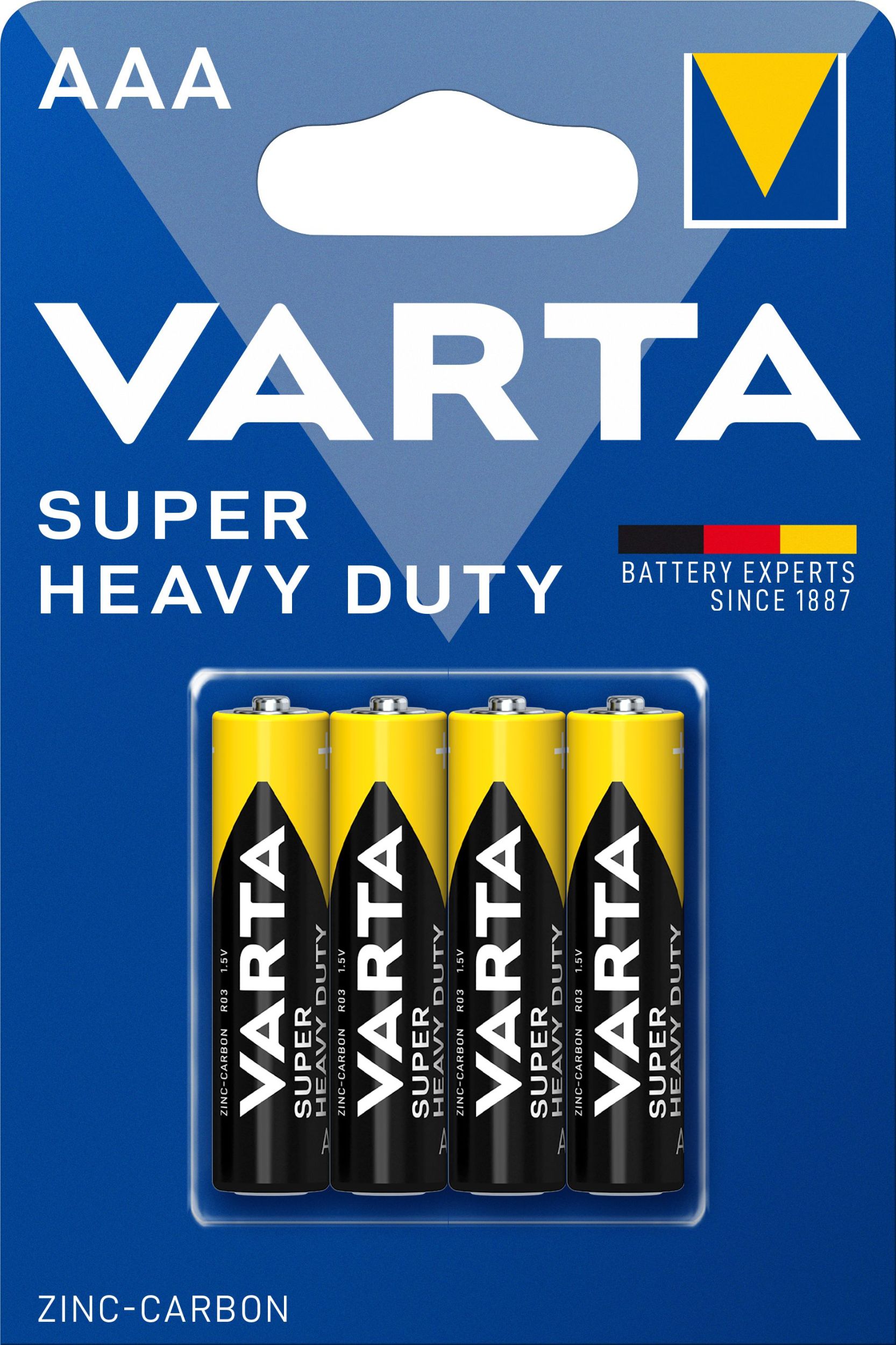 Elektro - Varta Zinko-uhlíkové baterie Superlife AAA 4 ks