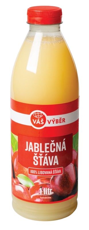Nápoje - Váš Výběr 100% Jablečná šťáva 1l
