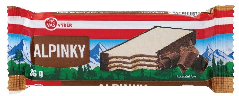 Trvanlivé potraviny - Váš Výběr Alpinky čokoládové 36g