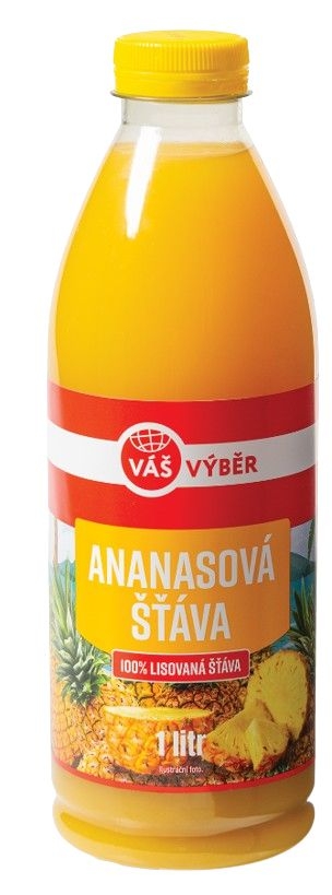 Nápoje - Váš Výběr Ananasová šťáva 100 % 1l