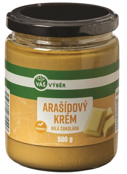 Trvanlivé potraviny - Váš Výběr Arašídový krém bílá čokoláda 500 g