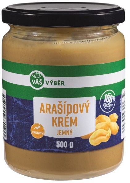 Trvanlivé potraviny - Váš Výběr Arašídový krém jemný 500 g