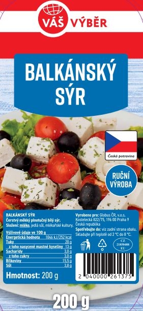 Mléčné a chlazené - Váš Výběr Balsýr 200g