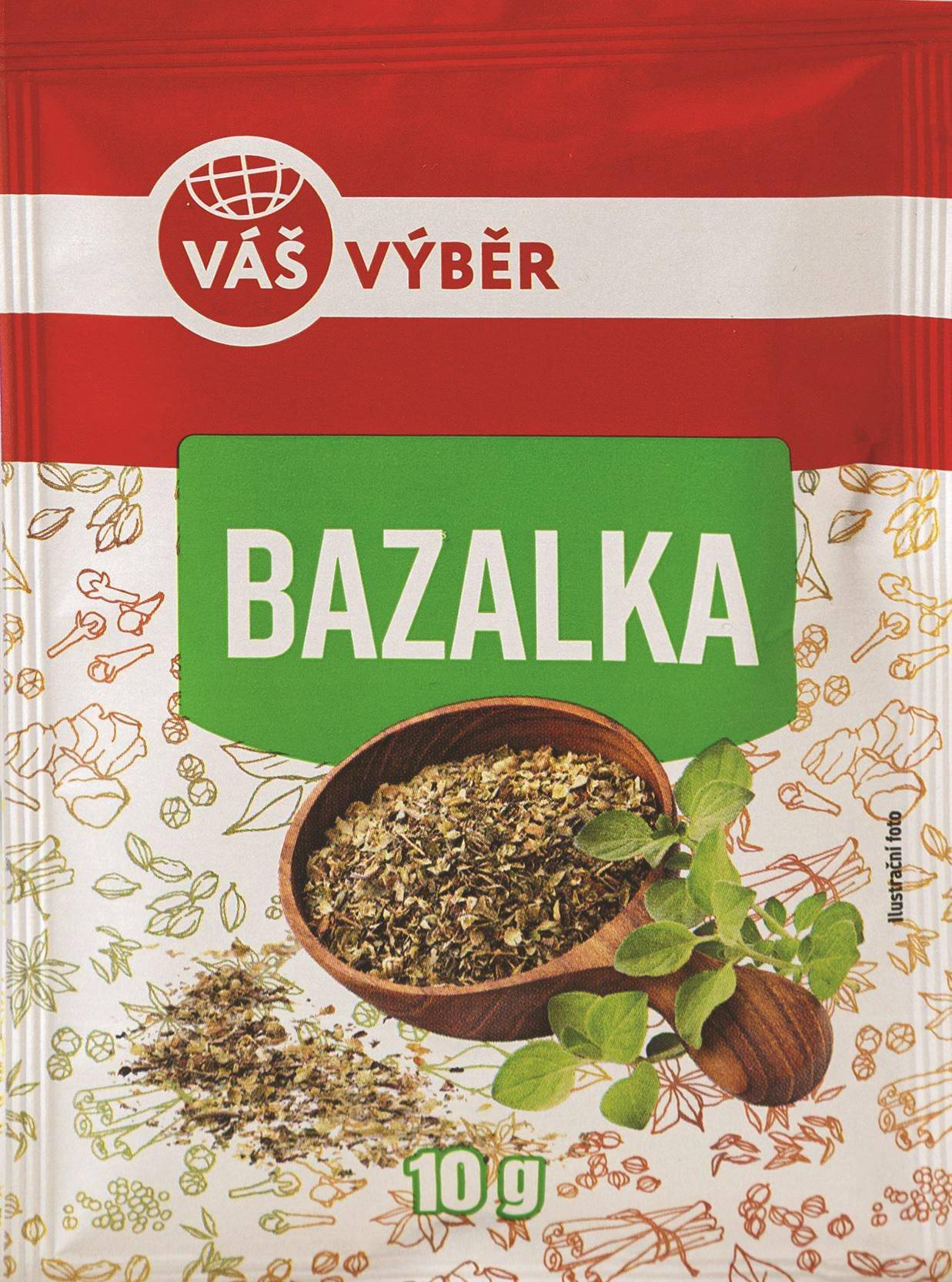 Trvanlivé potraviny - Váš Výběr Bazalka  10g