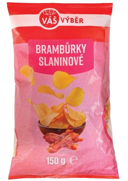 Trvanlivé potraviny - Váš Výběr Brambůrky slaninové 150g