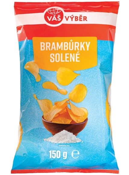 Trvanlivé potraviny - Váš Výběr Brambůrky solené 150g