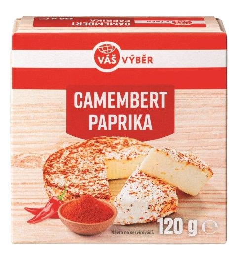 Mléčné a chlazené - Váš Výběr Camembert paprika 120g