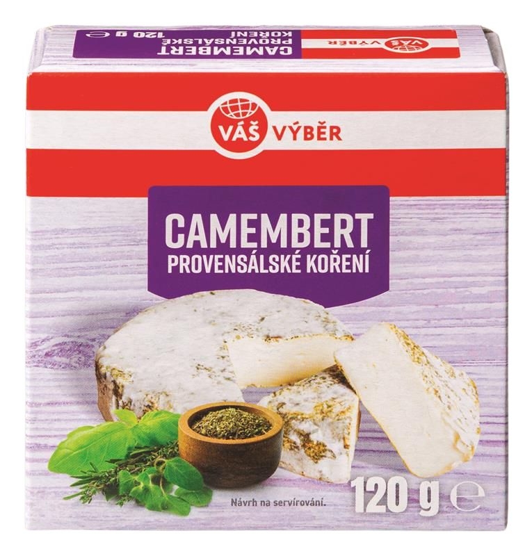 Mléčné a chlazené - Váš Výběr Camembert provensálské koření 120g