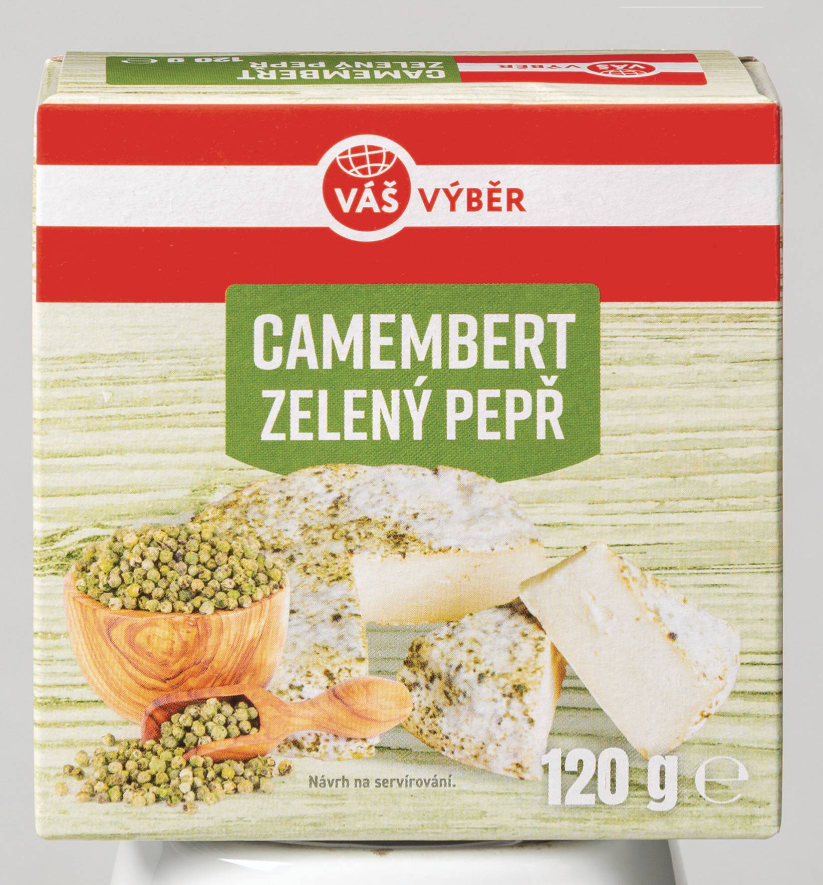 Váš Výběr Camembert zelený pepř 120g-0