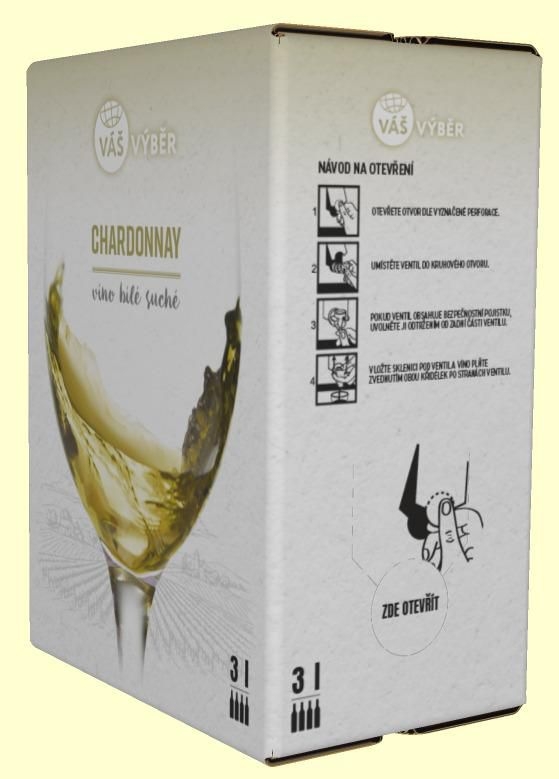 Nápoje - Váš Výběr Chardonnay 3L BiB