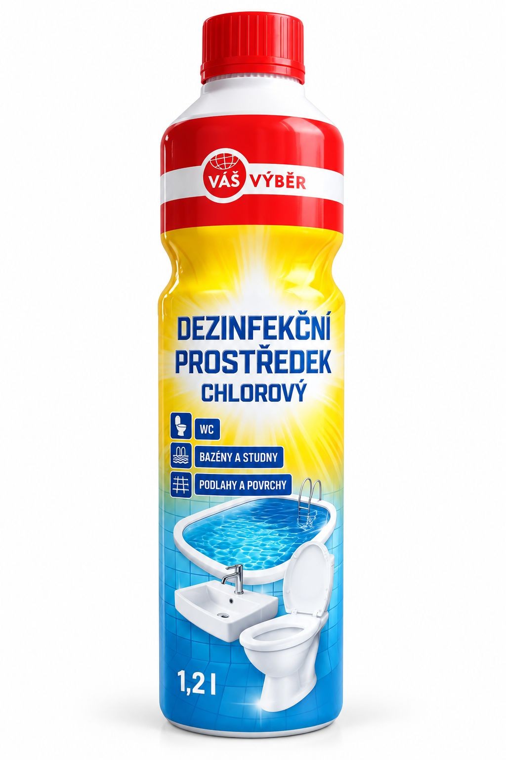 Drogerie a kosmetika - Váš Výběr Chlorový dezinfekční prostředek 1200ml
