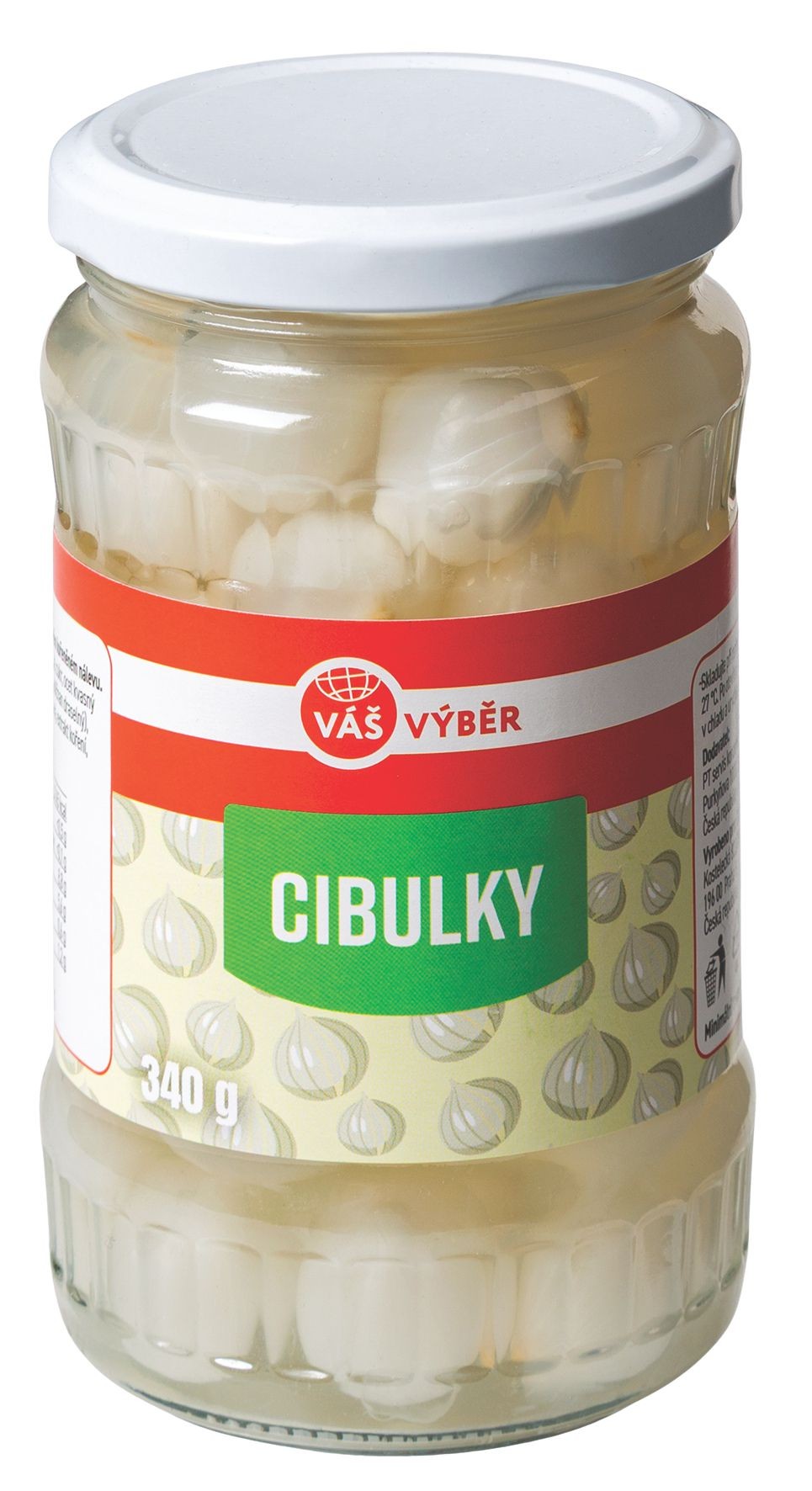 Trvanlivé potraviny - Váš Výběr Cibulky perlovky 340g