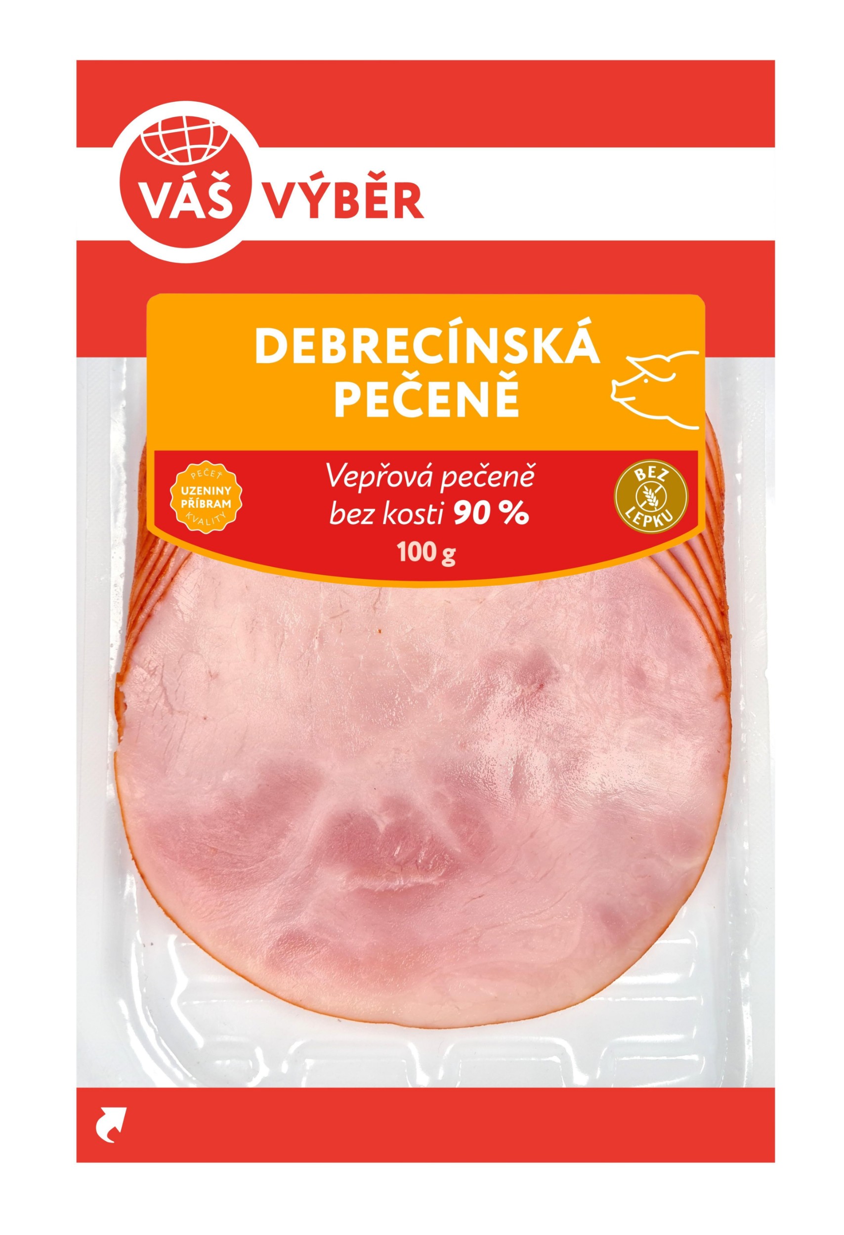 Uzeniny a lahůdky - Váš Výběr Debrecínská pečeně 100g