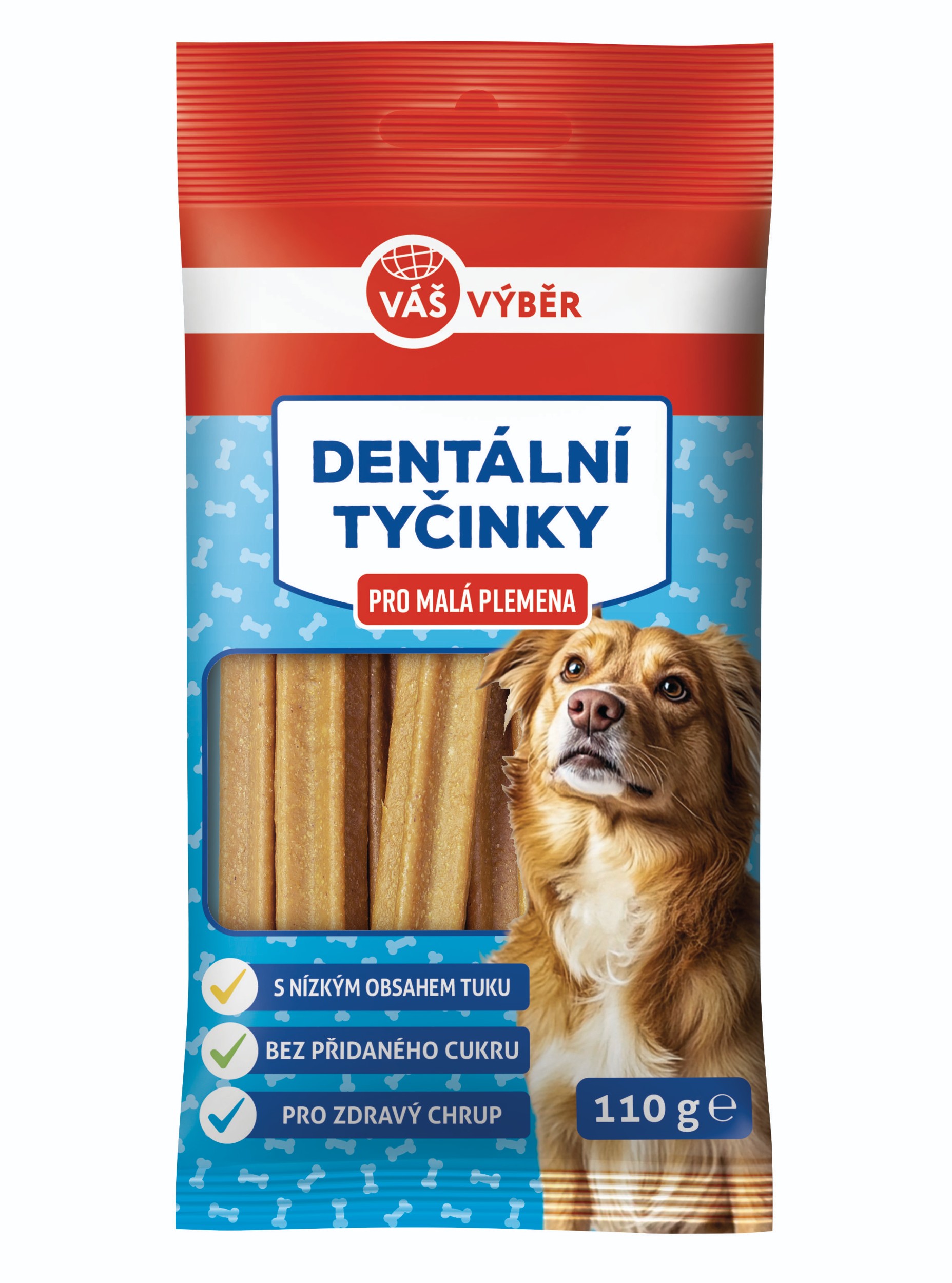 Svět zvířat - Váš výběr dentální tyčinky pes malý 110g