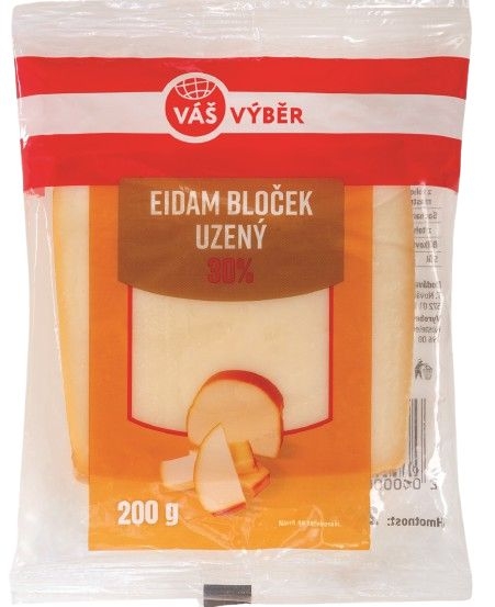 Mléčné a chlazené - Váš Výběr Eidam 30% bloček uzený 200g