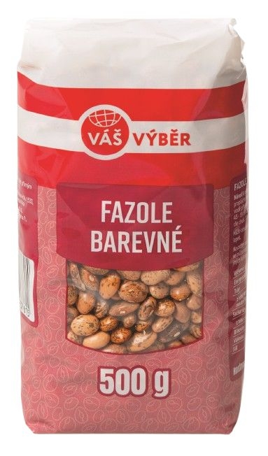 Trvanlivé potraviny - Váš Výběr Fazole barevné 500 g