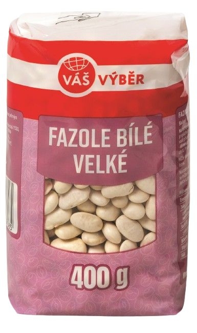 Trvanlivé potraviny - Váš Výběr Fazole bílé velké 400 g