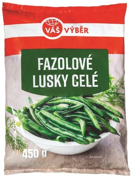 Mražené potraviny - Váš Výběr Fazolové lusky celé mražené 450g