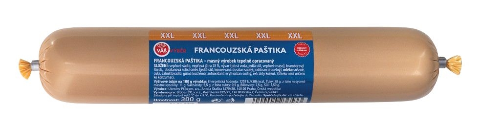 Uzeniny a lahůdky - Váš Výběr Francouzská paštika 300g