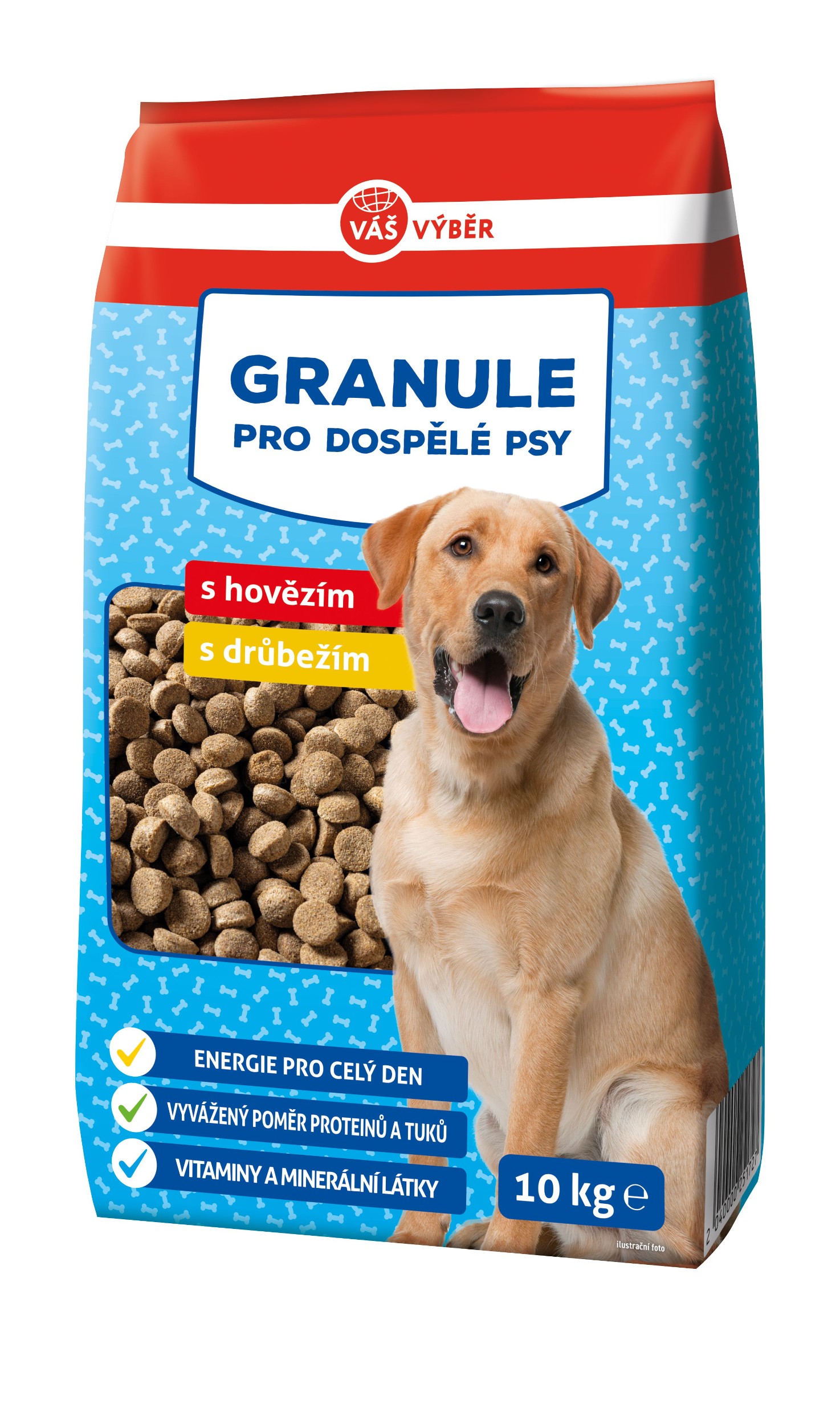 Váš výběr granule pes hovězí,drůbež 10kg-0