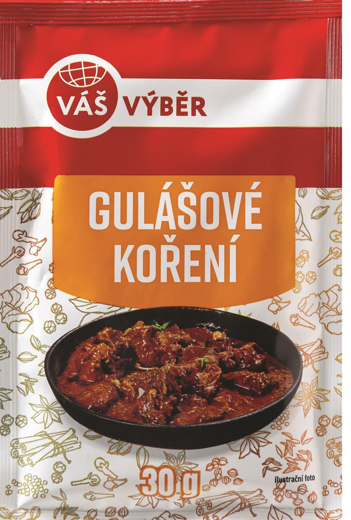 Trvanlivé potraviny - Váš Výběr Gulášové koření 30G