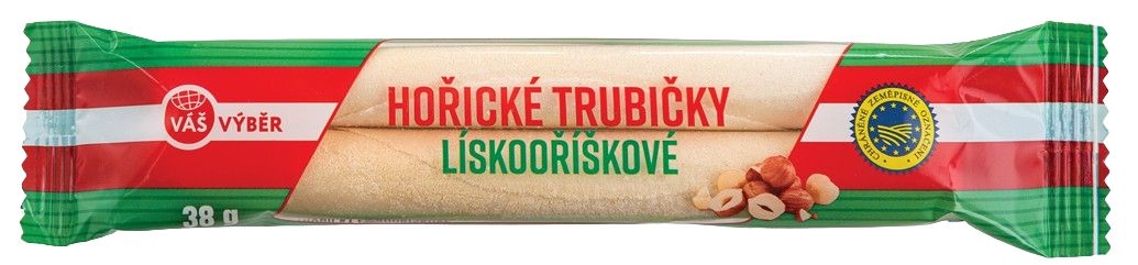 Trvanlivé potraviny - Váš Výběr Hořické trubičky lískooříškové 38g