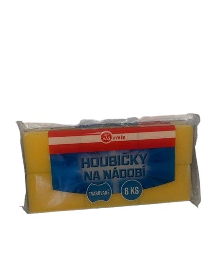 Domácnost a Zahrada - Váš Výběr Houbičky na nádobí 6 ks