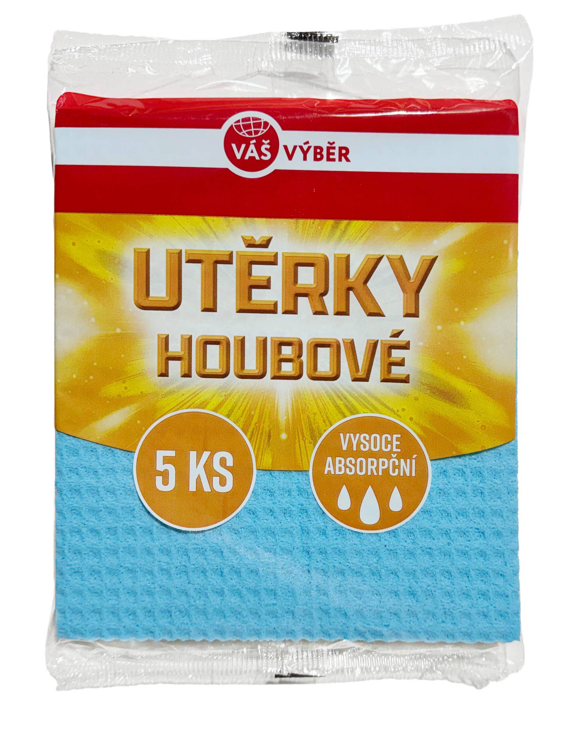 Domácnost a Zahrada - Váš Výběr Houbové utěrky 5 ks