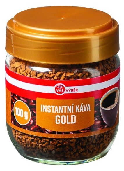 Nápoje - Váš Výběr Instantní káva GOLD 100g