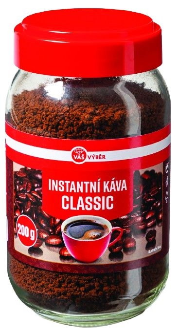 Nápoje - Váš Výběr Instatní káva CLASSIC 200g