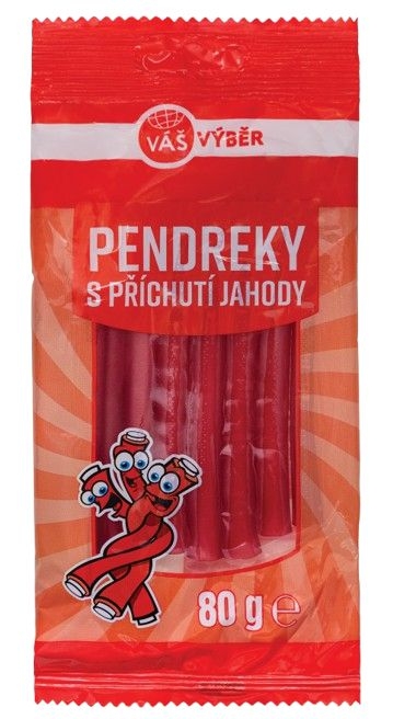 Trvanlivé potraviny - Váš Výběr Jahodové Pendreky 80g