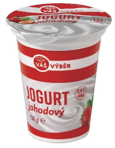 Mléčné a chlazené - Váš Výběr Jogurt jahoda 150g