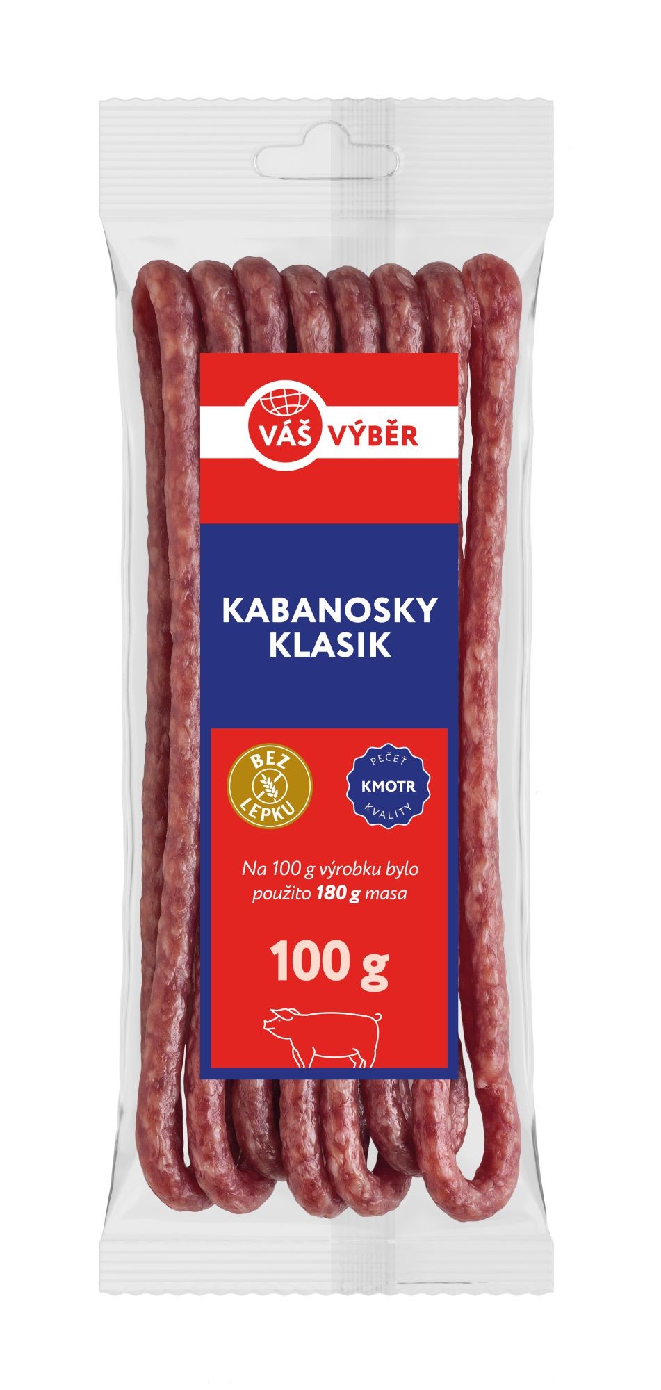 Uzeniny a lahůdky - Váš Výběr Kabanosky klasik 100g