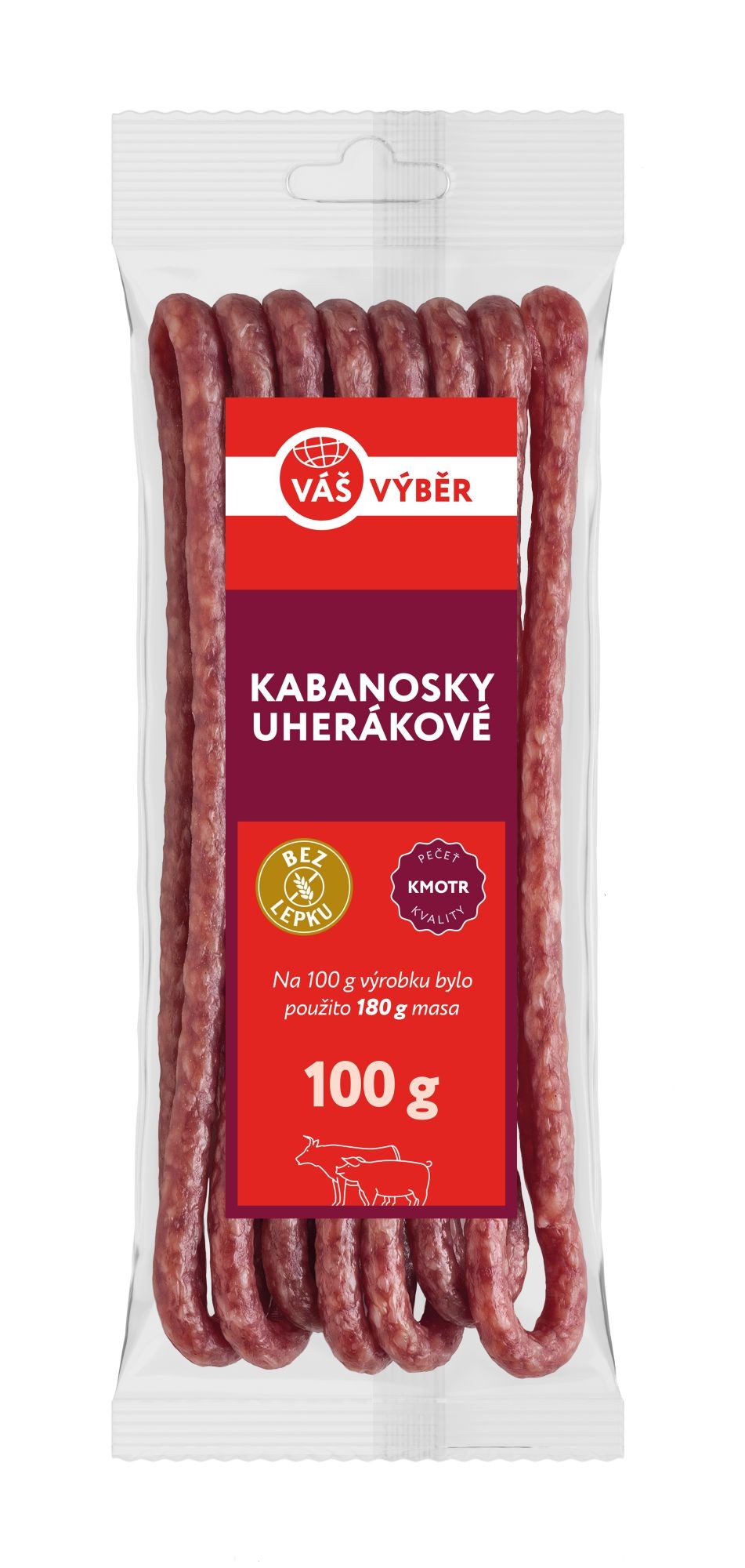 Uzeniny a lahůdky - Váš Výběr Kabanosky uherákové 100g