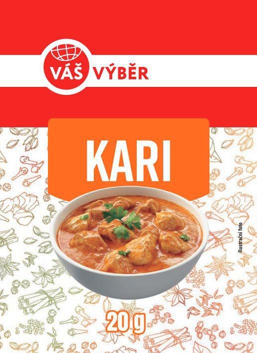 Trvanlivé potraviny - Váš Výběr Kari koření  20g