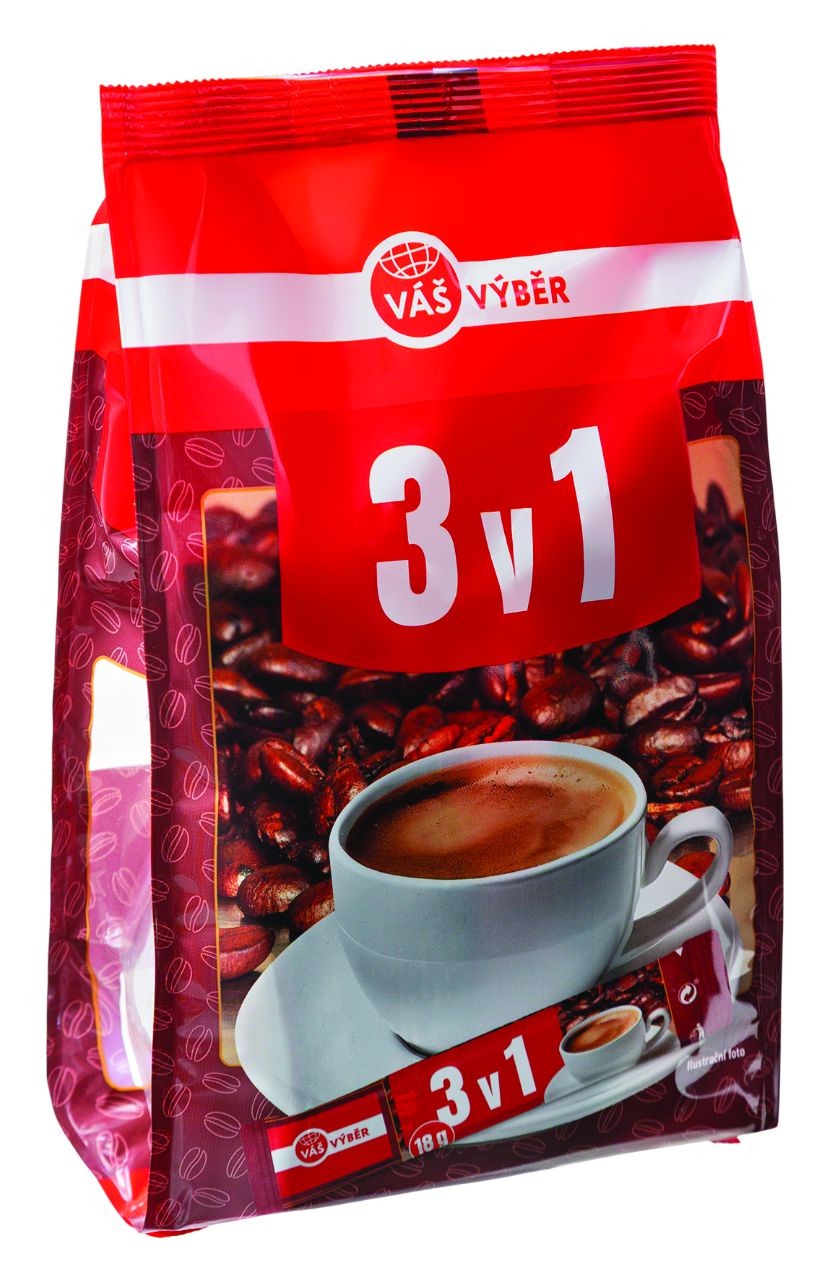 Nápoje - Váš Výběr Kávová specialita 3v1 180g