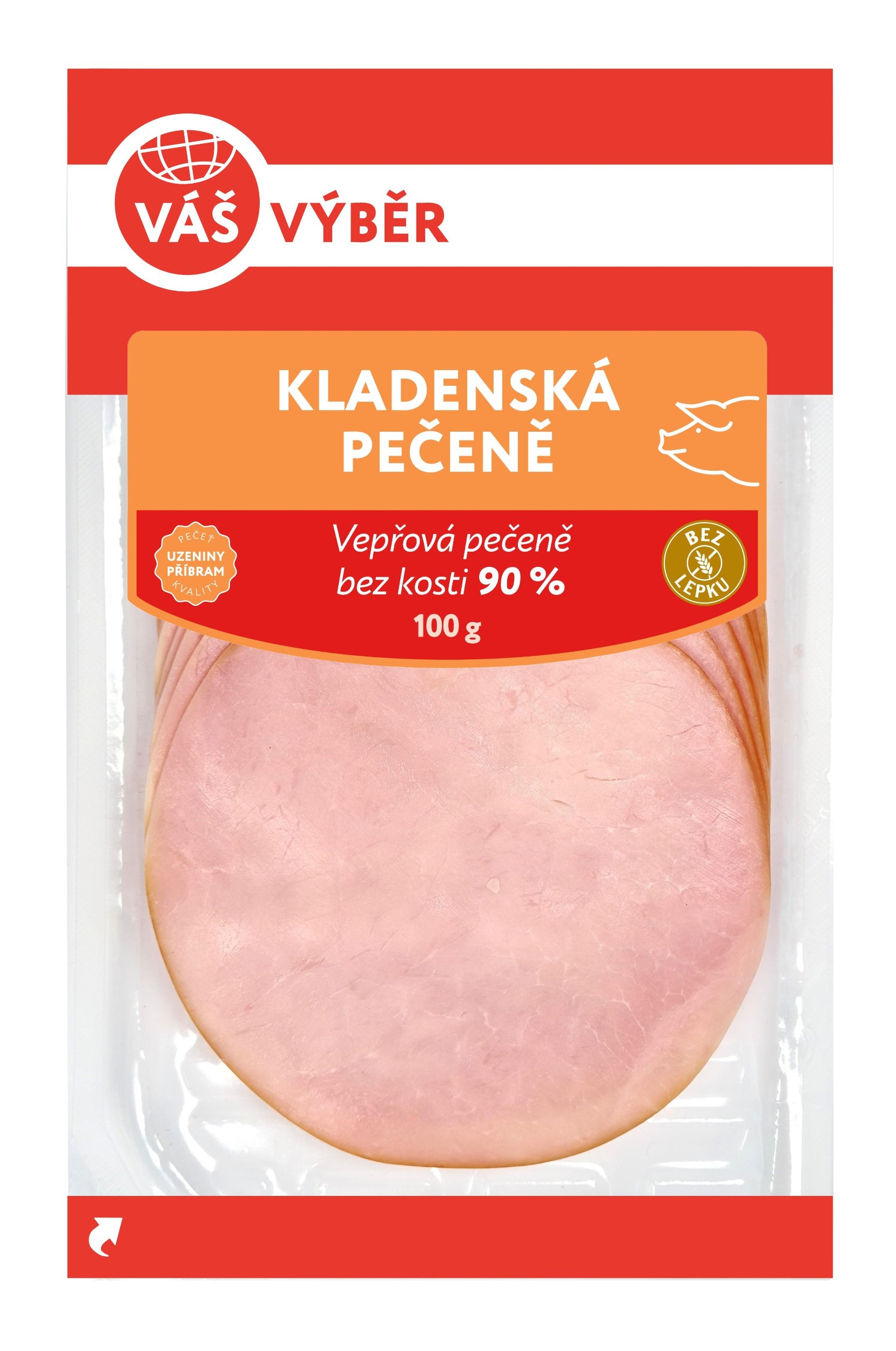 Uzeniny a lahůdky - Váš Výběr Kladenská pečeně 100g