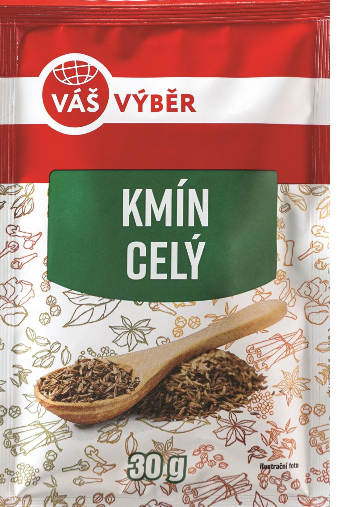 Trvanlivé potraviny - Váš Výběr Kmín celý 30g