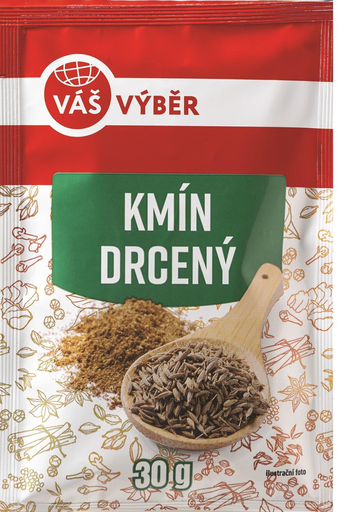 Trvanlivé potraviny - Váš Výběr Kmín drcený 30 g
