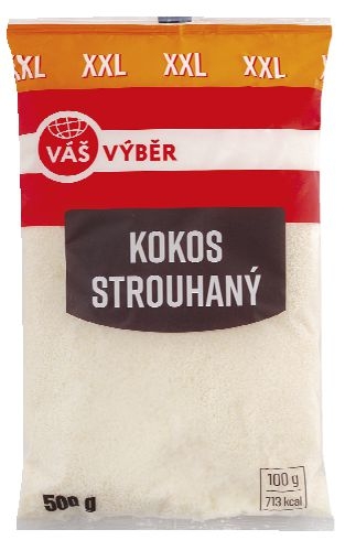 Trvanlivé potraviny - Váš Výběr Kokos strouhaný 500g