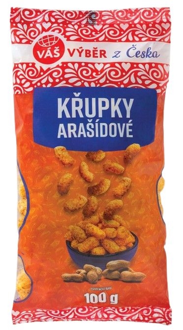 Trvanlivé potraviny - Váš Výběr Křupky arašídové 100g