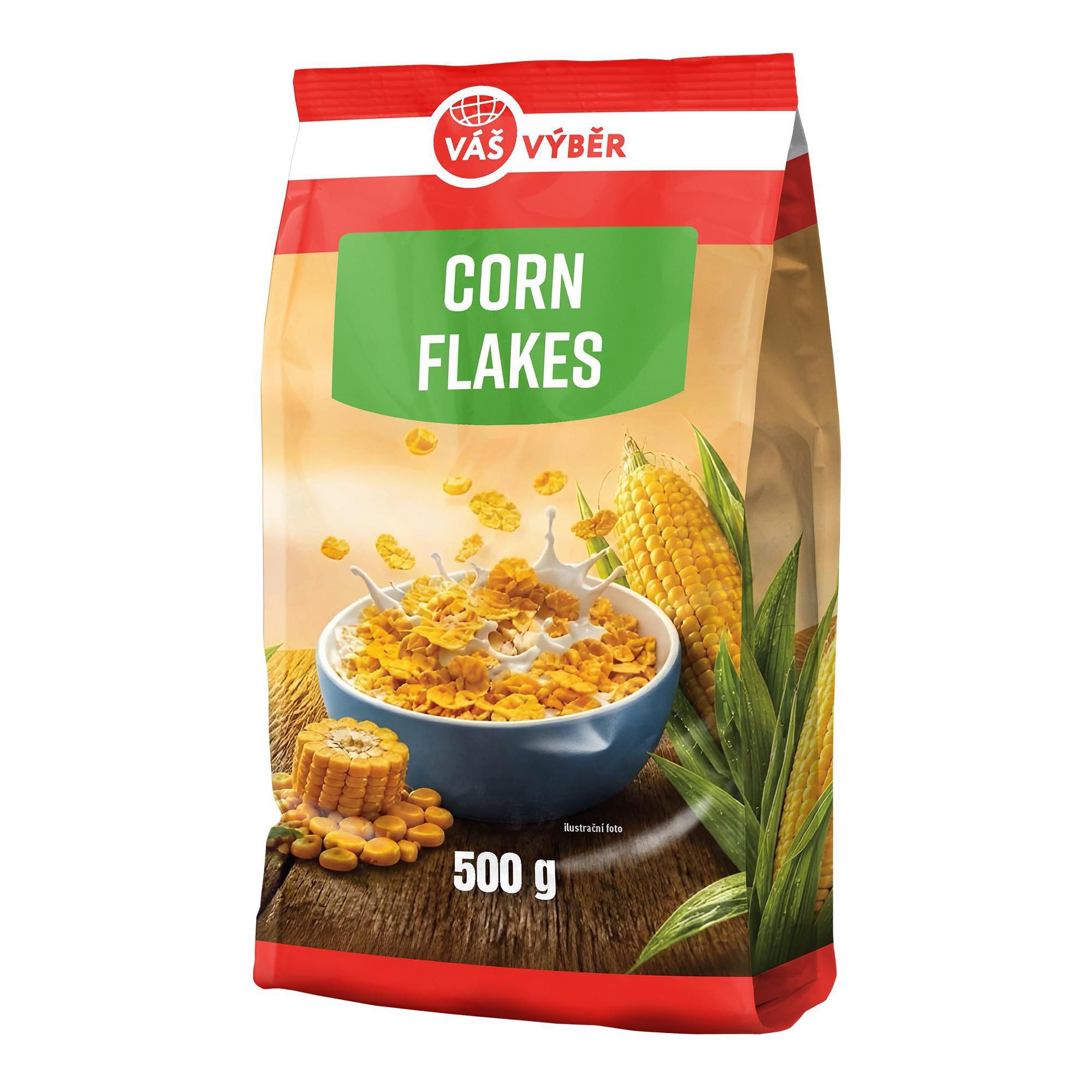 Trvanlivé potraviny - Váš Výběr Kukuřičné lupínky 500g