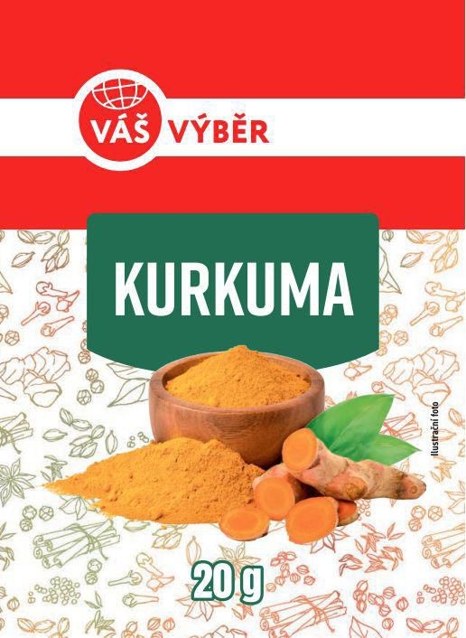 Trvanlivé potraviny - Váš Výběr Kurkuma  20g