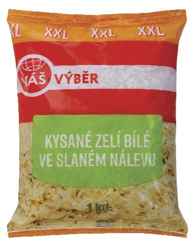 Ovoce a zelenina - Váš Výběr Kysané zelí bílé ve slaném nálevu 1 kg