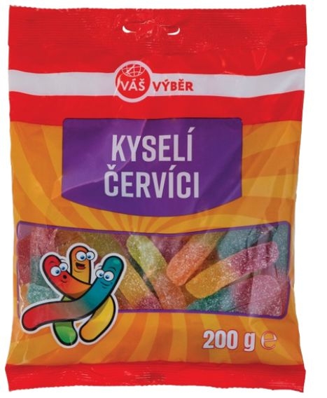 Trvanlivé potraviny - Váš Výběr Kyselí Červíci 200g