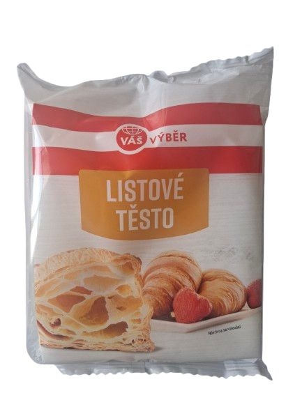 Mražené potraviny - Váš Výběr Listové těsto mražené 400g